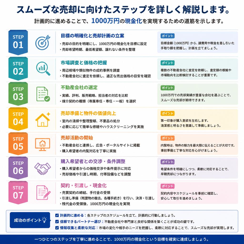 現金化を目指すための具体的なステップ