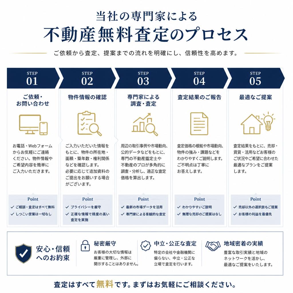 専門家による無料査定で安心のサポート