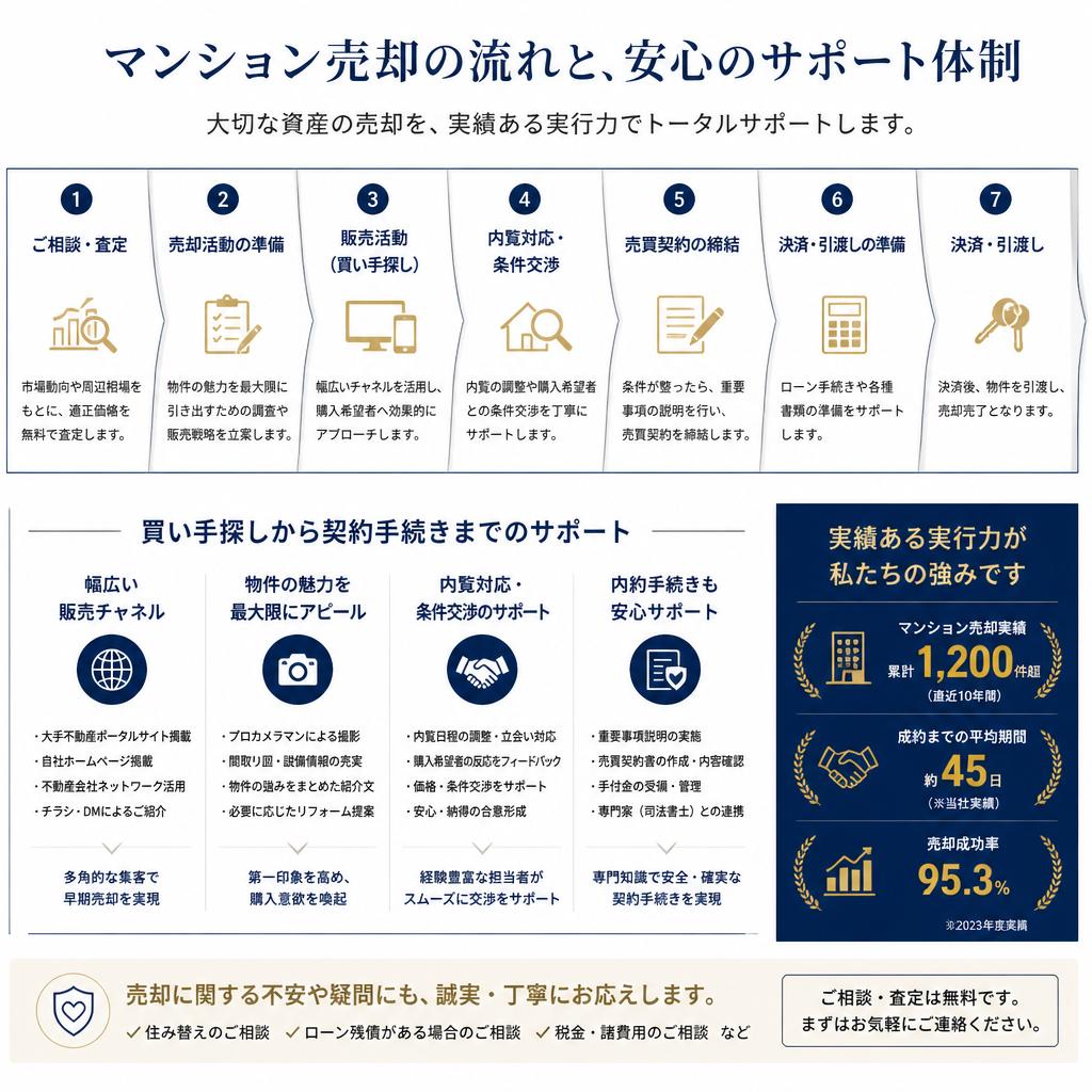 スムーズな売却活動の実現
