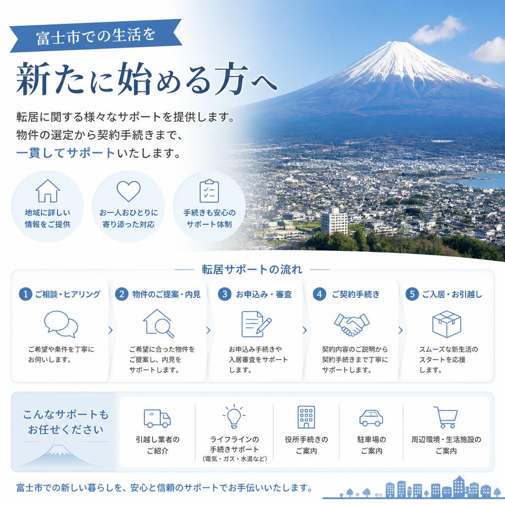 富士市における転居サポート
