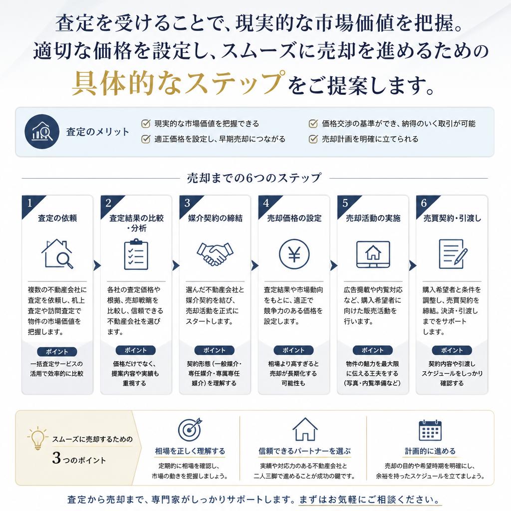 評価と査定で安心の売却を実現