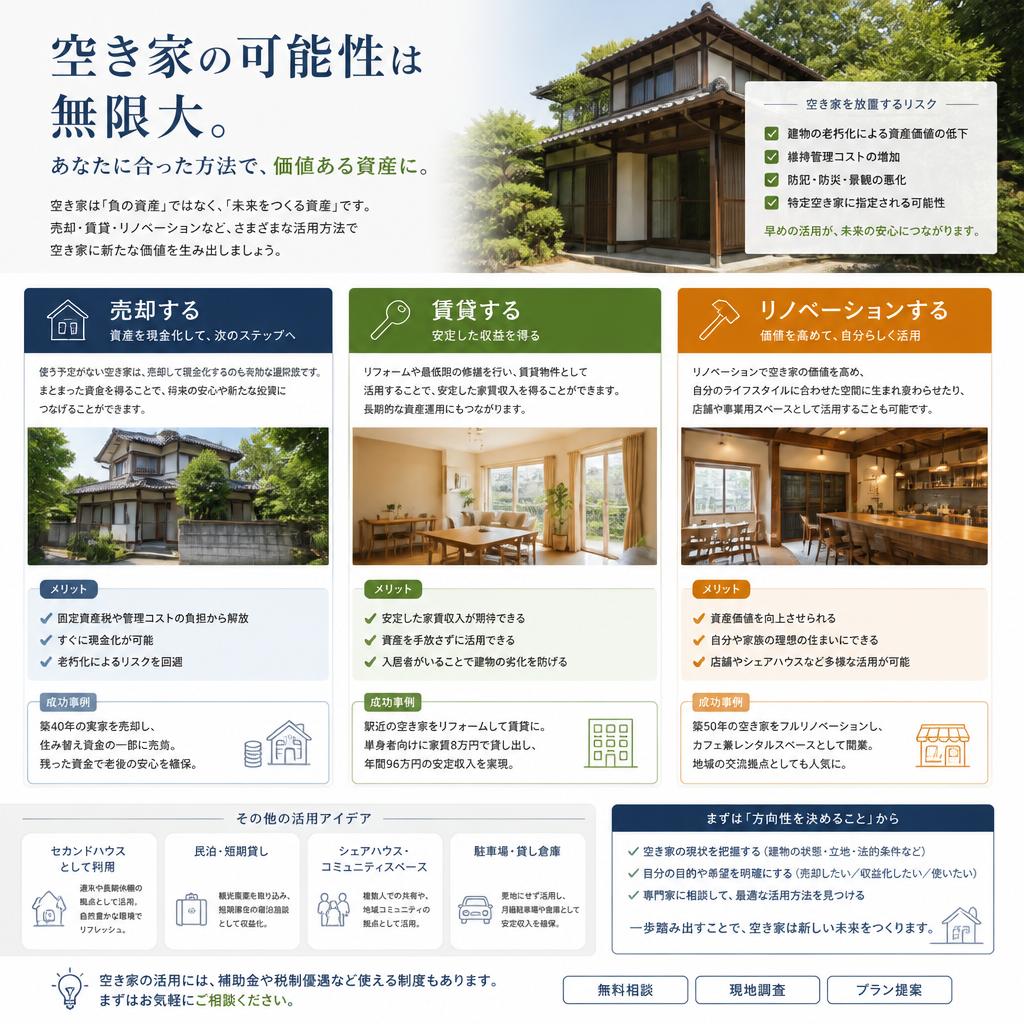 空き家の最適活用方法