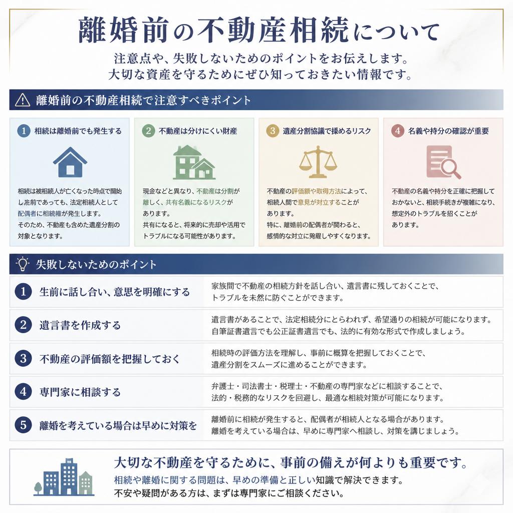 離婚前に知っておくべきポイント