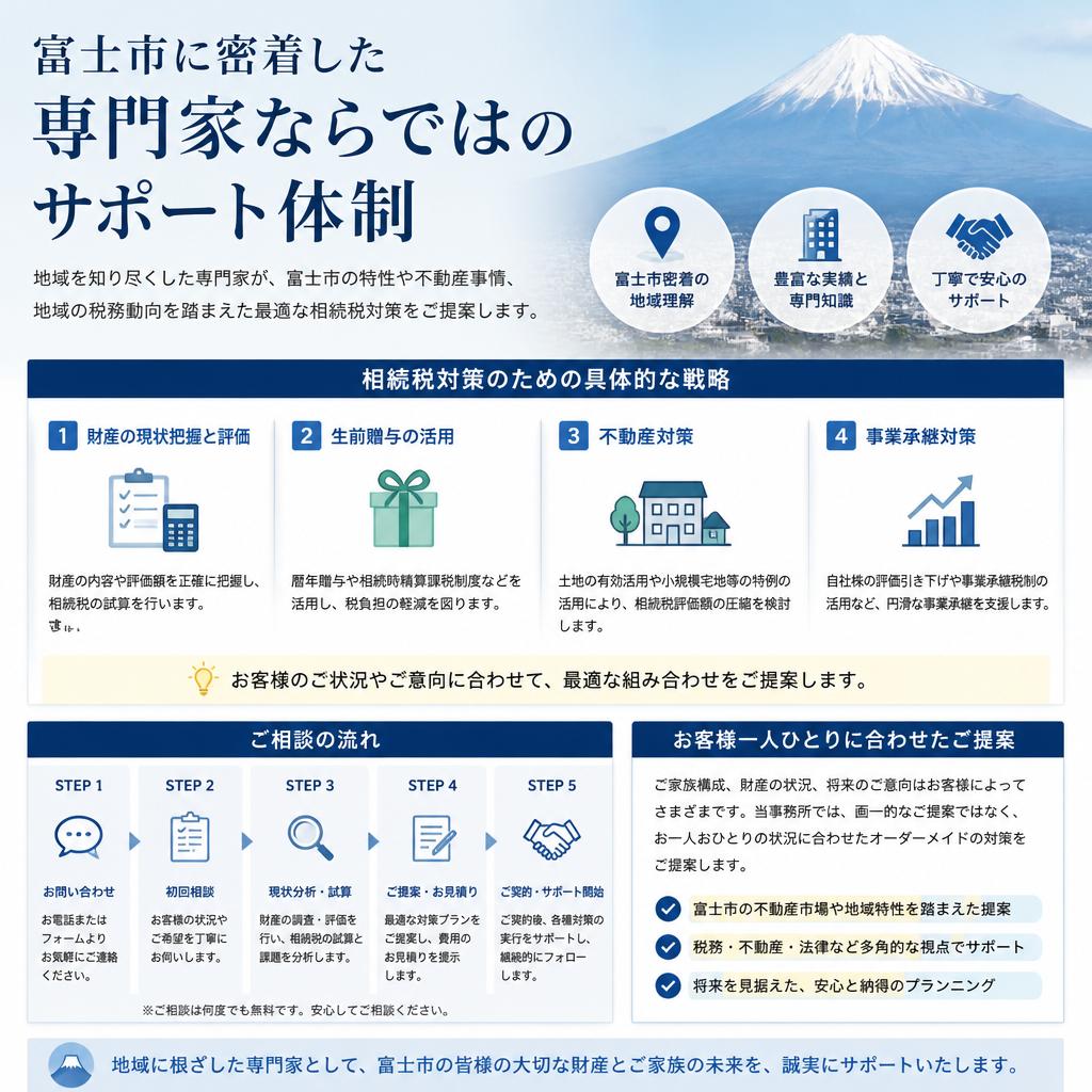 地域密着の専門家によるサポート