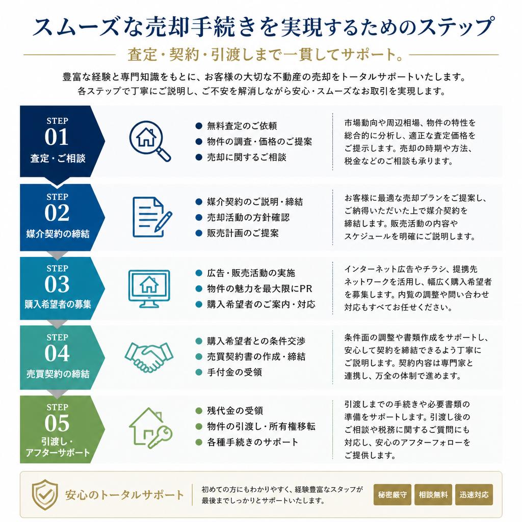 不動産売却の流れ