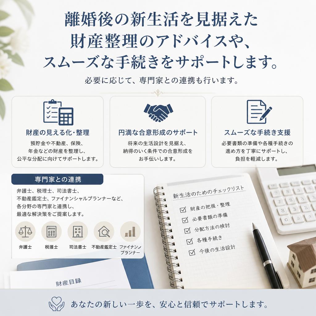 離婚後のサポートが充実