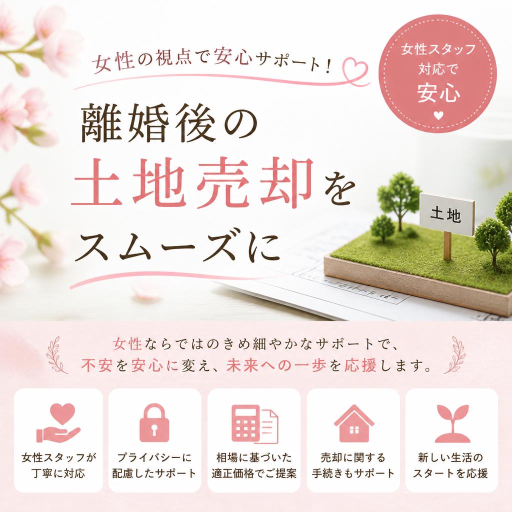 女性の視点で安心サポート！離婚後の土地売却をスムーズに