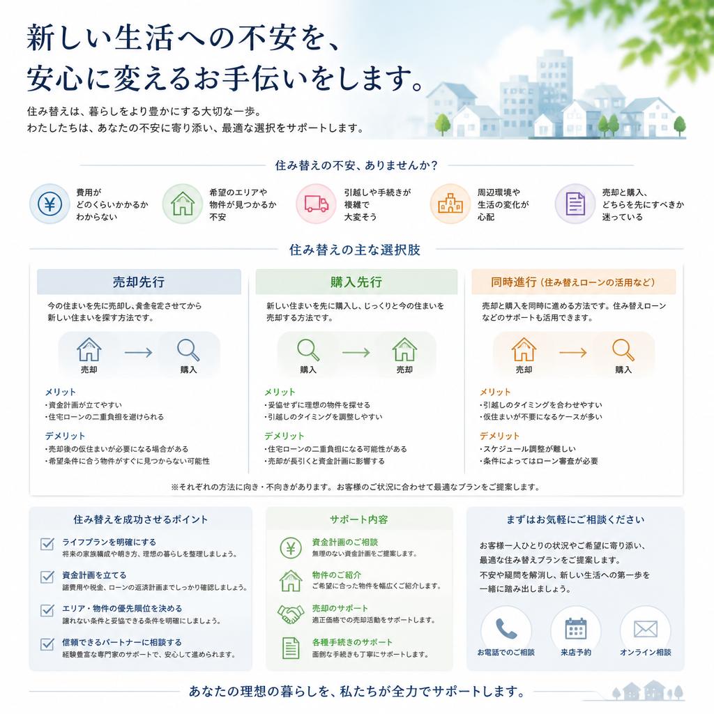 住み替えの悩みを解消