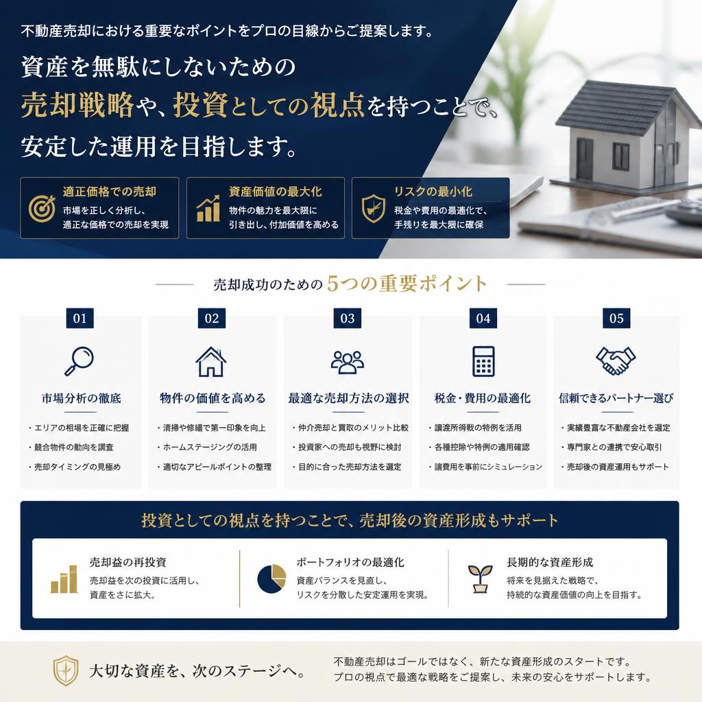 不動産売却・投資のプロがサポート