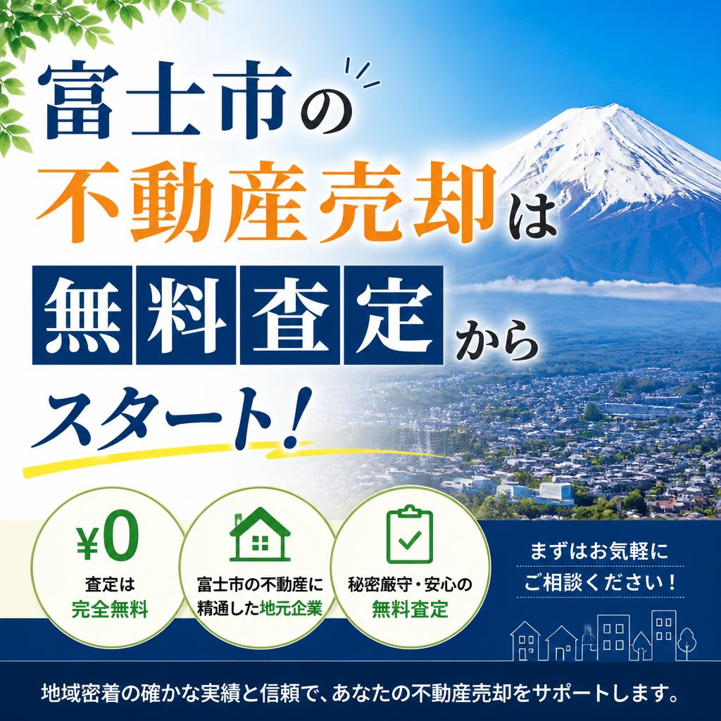 富士市の不動産売却は無料査定からスタート！