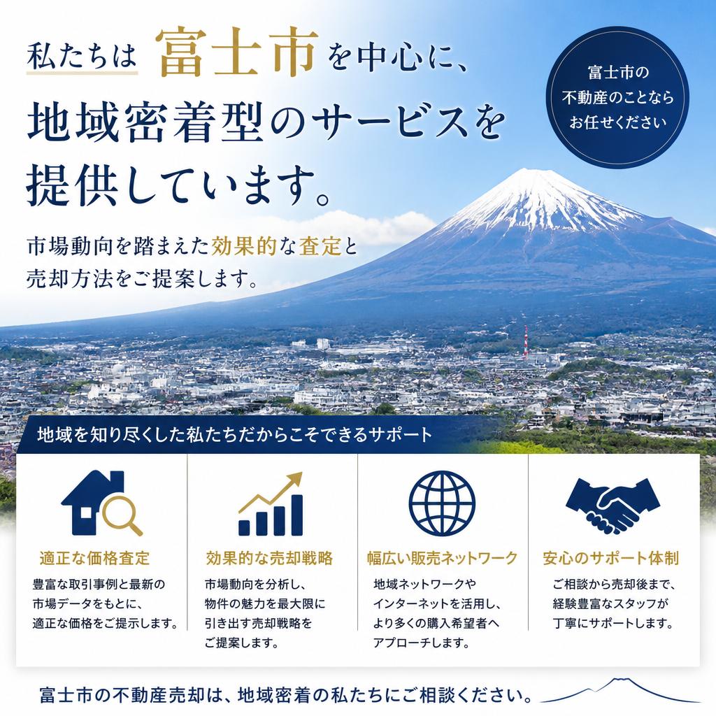 富士市の不動産市場に精通した当社の強み