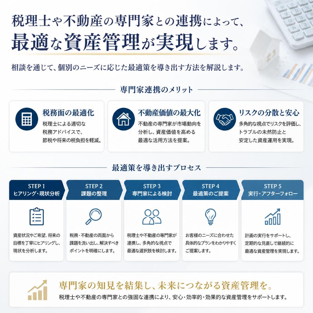 専門家との連携による安心な資産運用