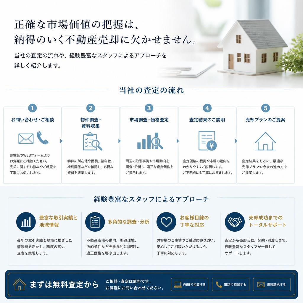 丁寧な査定で市場価値を把握