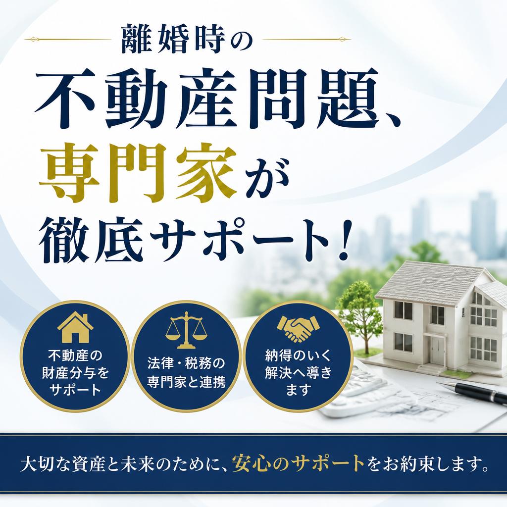 離婚時の不動産問題、専門家が徹底サポート！