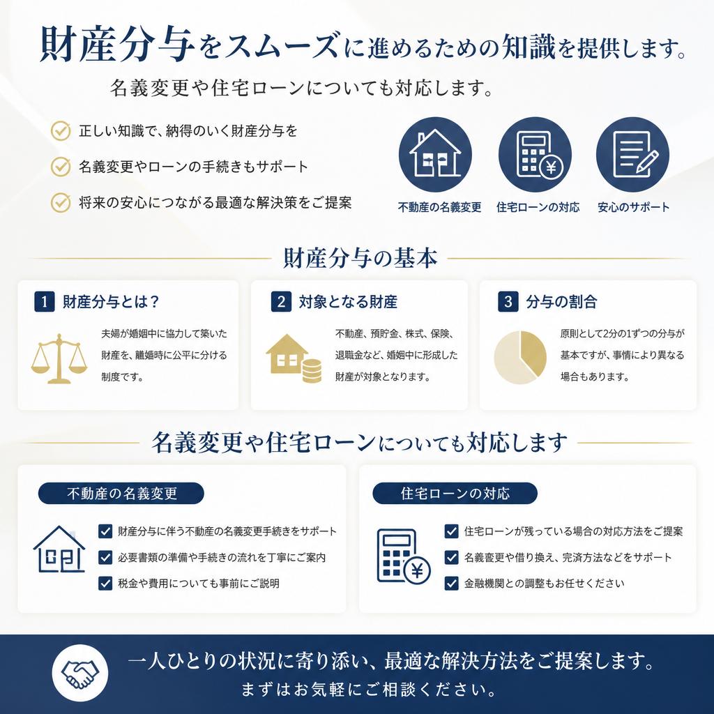 離婚時の財産分与のポイント