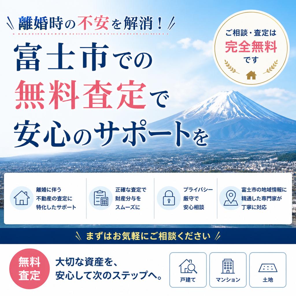 離婚時の不安を解消！富士市での無料査定で安心のサポートを