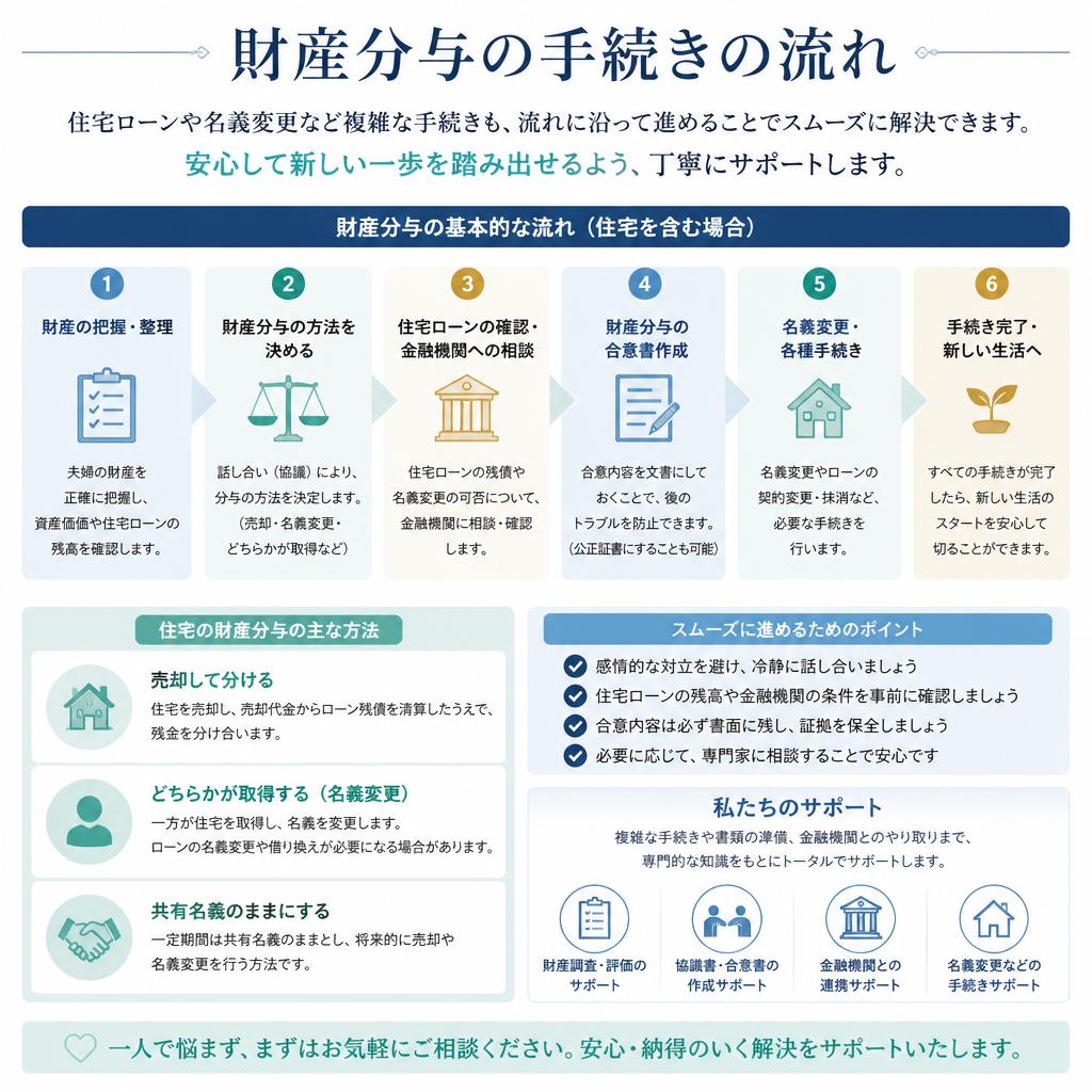 財産分与の流れを理解しよう