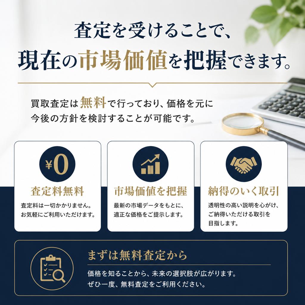 買取査定で安心の価格提示