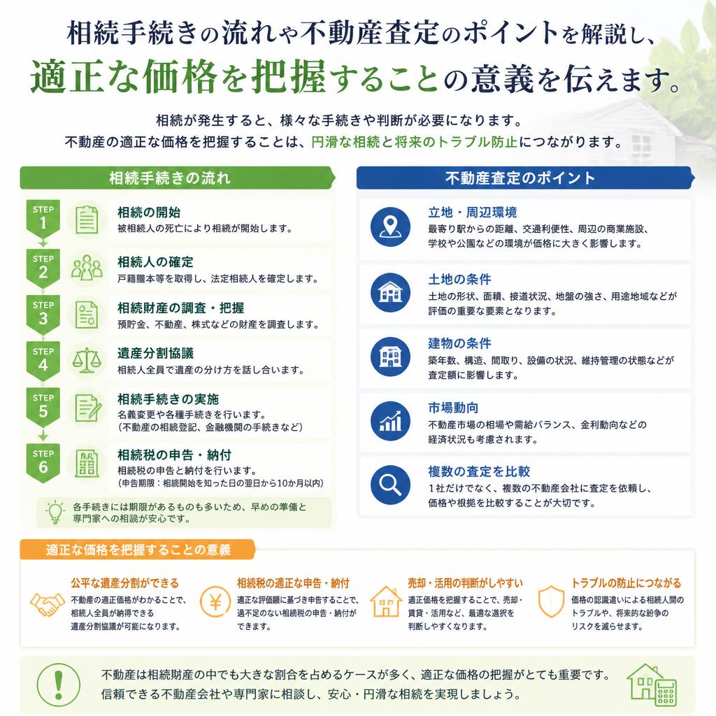 相続手続きと不動産査定の基礎知識