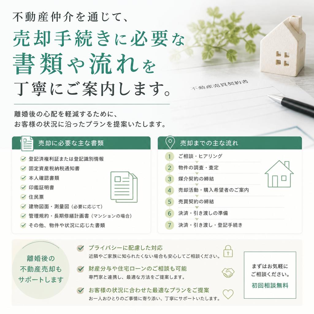 スムーズな売却手続きのためのサポート