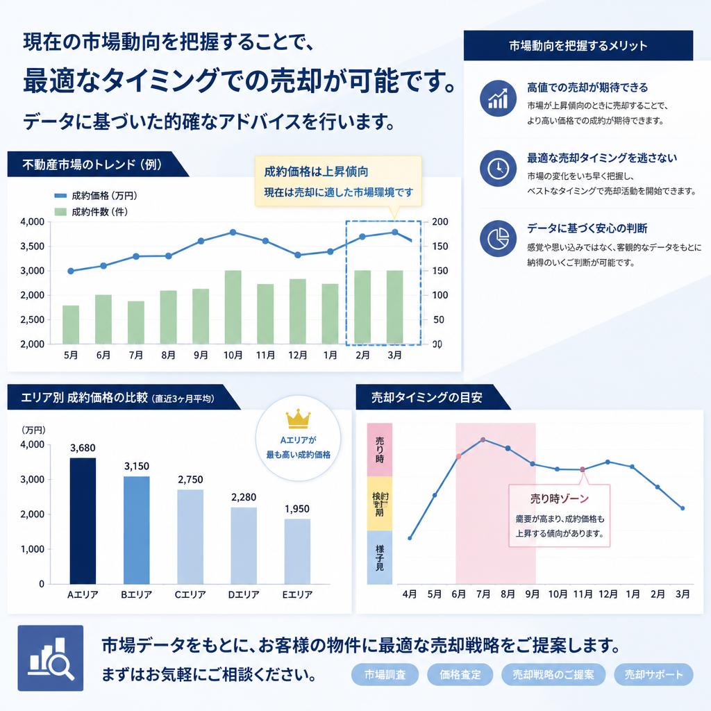 不動産の市場動向を把握する