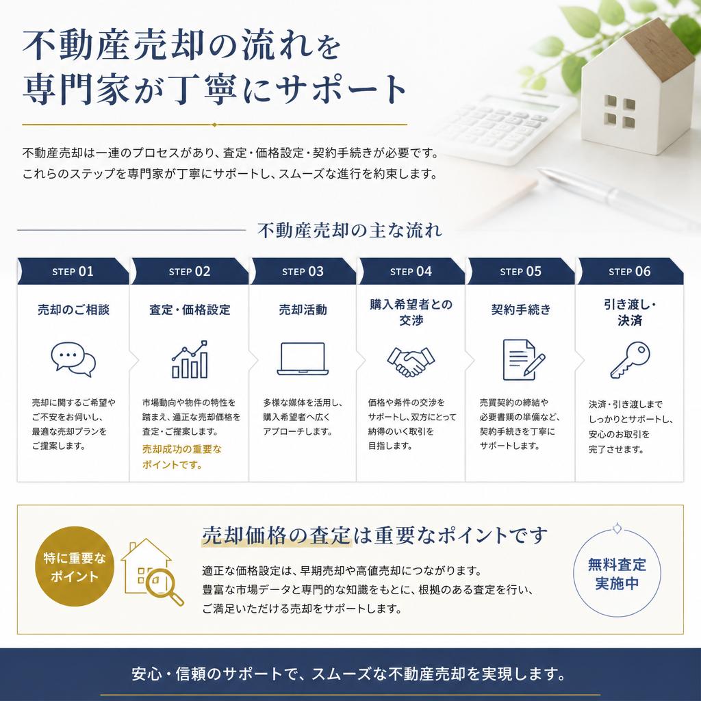 不動産売却の流れとポイント