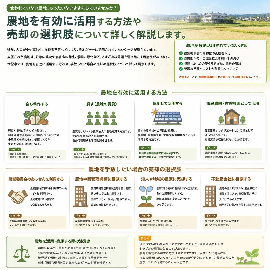 農地の無駄をなくす！