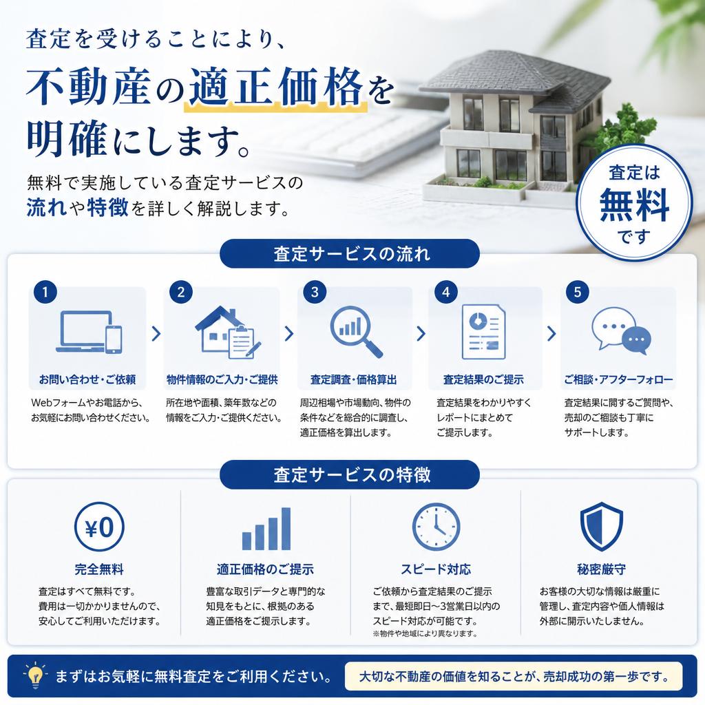 無料査定で適正価格を把握